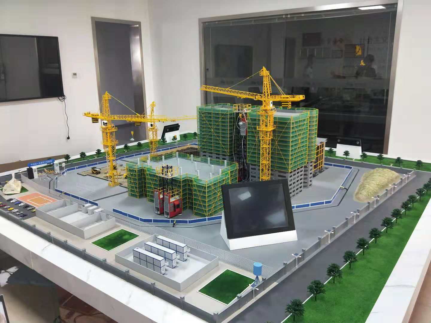 萧县建筑施工场景模型